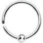 18G 3/8 925 Silver Ball Daith Cartilage Tragus Earring
