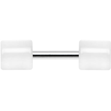 White Acrylic Cheater Plug Looks Like 6G