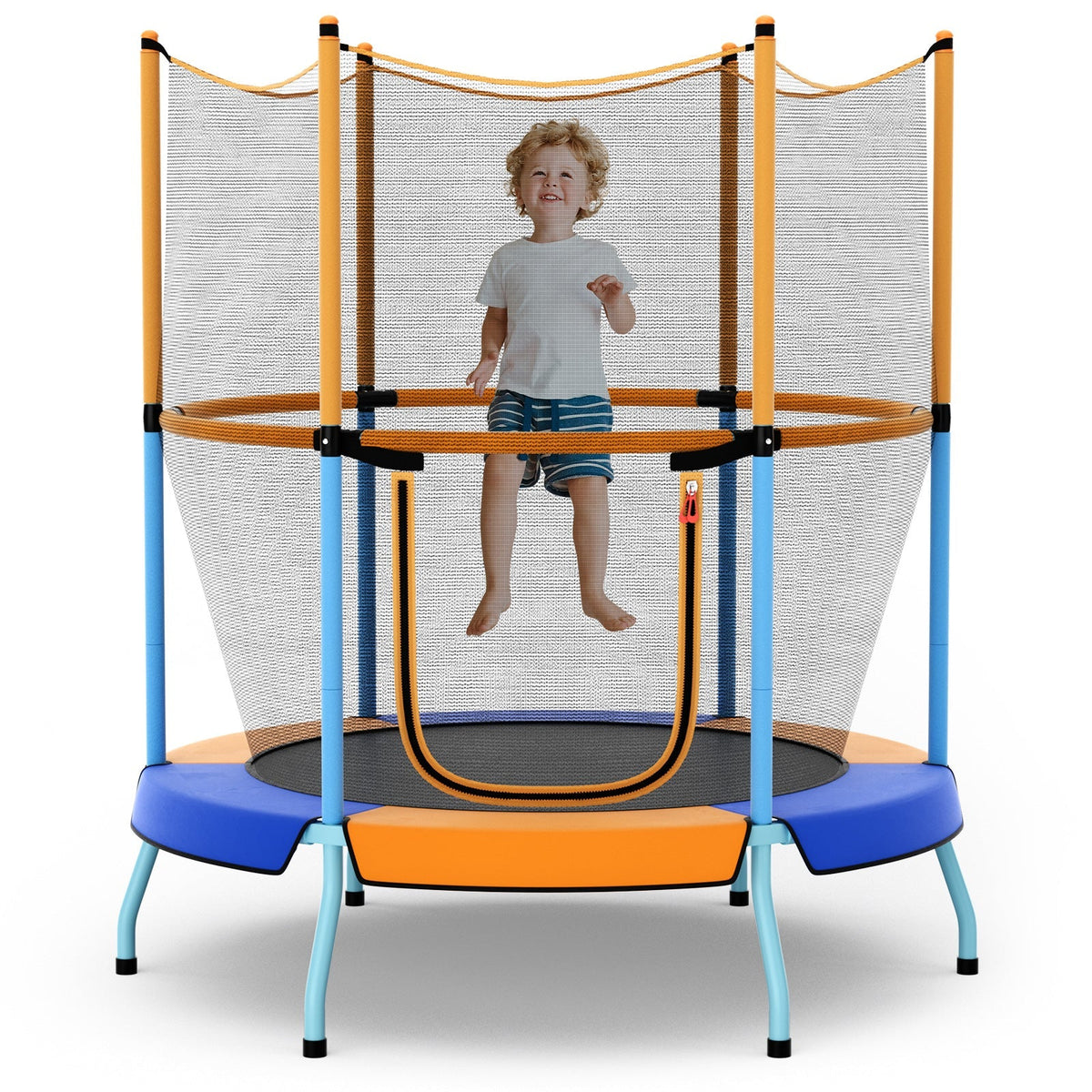 48 Inch Toddler Trampoline with Safety Enclosure Net