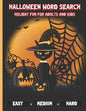 Halloween Word Search Holiday Fun For Adults and Kids: Perfect Halloween Gifts for adults and Kids and Adults - Easy Medium and Hard Levels with Answe - Paperback