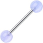 Blue Mist Acrylic Ball Barbell Tongue Ring