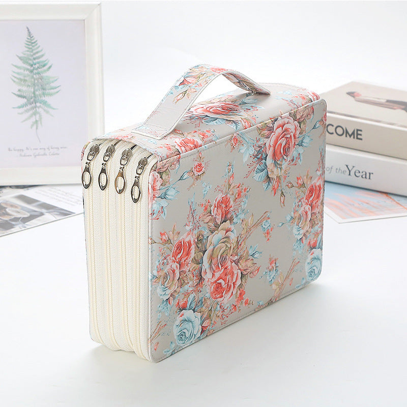 200-Compartment Art Supply Organizer Tote Bag