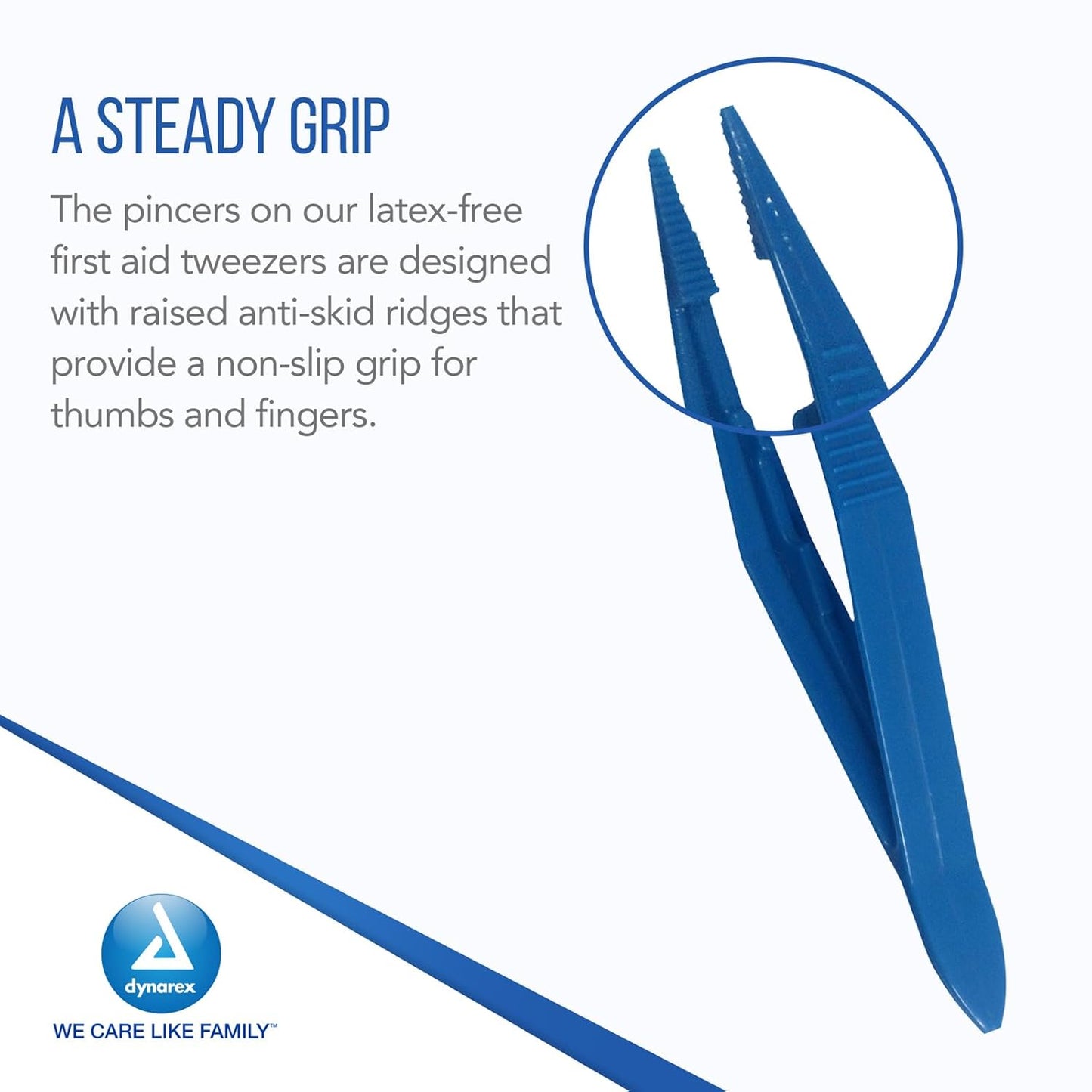 Dynarex Plastic Thumb Forceps Bulk, 4.25" (3000 Count)