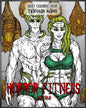 Adult Coloring Book Horror Fitness: Triathlon Aliens - Paperback