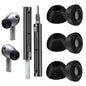 Foam Ear Tips for Samsung Galaxy Buds3 Pro - Ultimate Comfort and Unshakeable Fit with Memory Foam Earbud Tips Earbud Replacement Tips with Cleaning Pen - M
