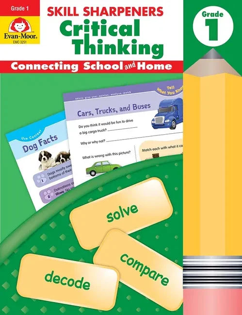 Skill Sharpeners: Critical Thinking, Grade 1 Workbook - Paperback