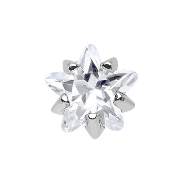 4mm Crystalline Cubic Zirconia Star Cartilage Tragus Earring