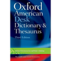 Oxford American Desk Dictionary and Thesaurus - Hardcover