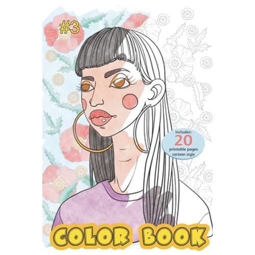 Color Book - portrait -cartoon style- 20 pages - Paperback