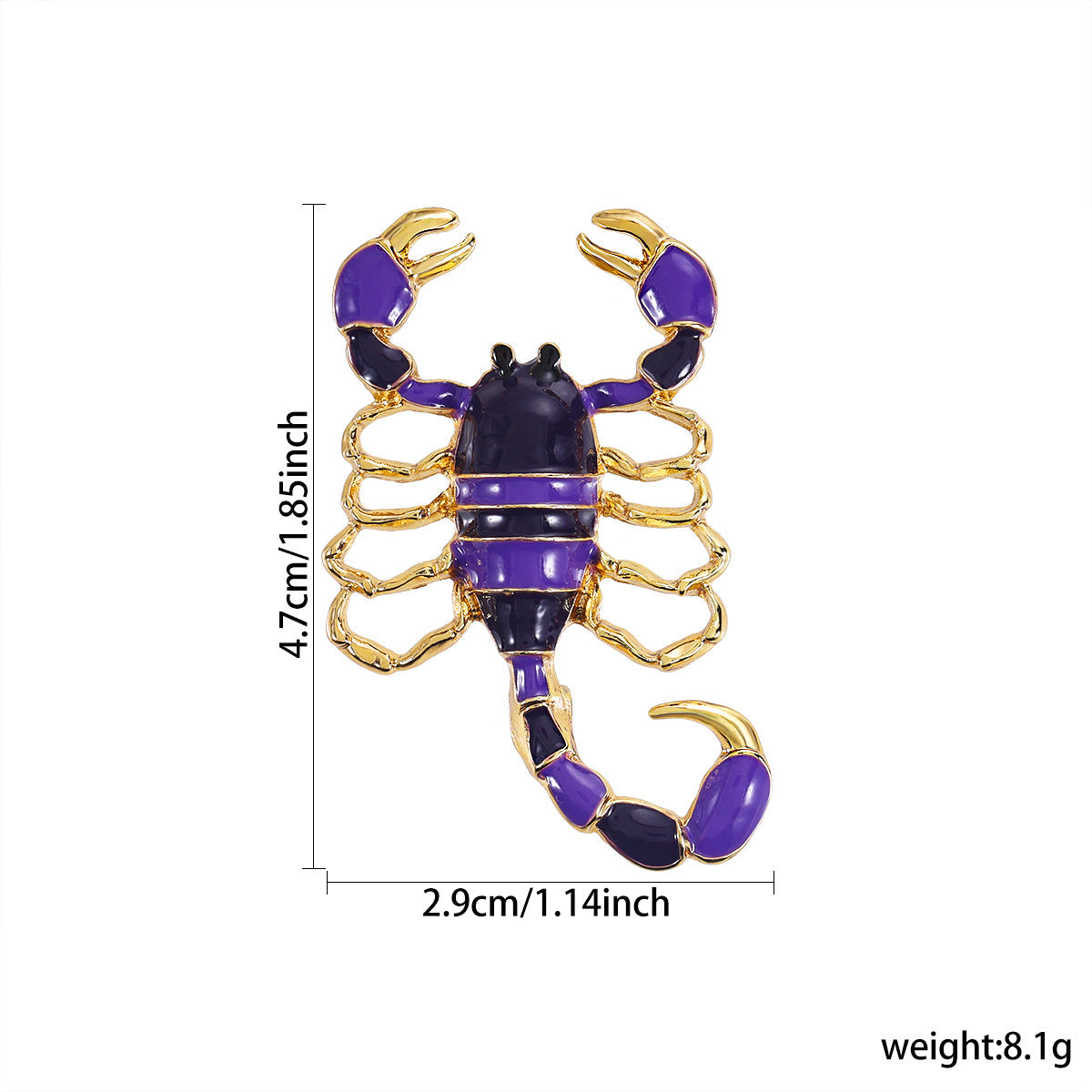 Enamel-dripped Lobster Brooch Accessory For Women
