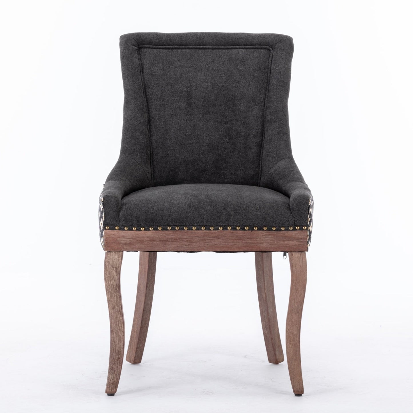 Ultra Side Dining Chair, Thickened fabric chairs with neutrally toned solid