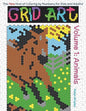 Grid Art: Animals: Coloring Book for Kids and Adults - Paperback