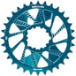 Wheels Manufacturing Direct Mount Chainring - 32t SRAM 3-Bolt Direct Mount 3mm Offset Compatible Hyperglide+ Chain Teal