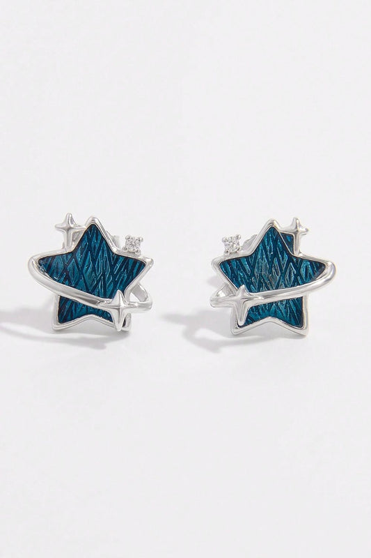 Sparkling Star Stud Earrings for Women