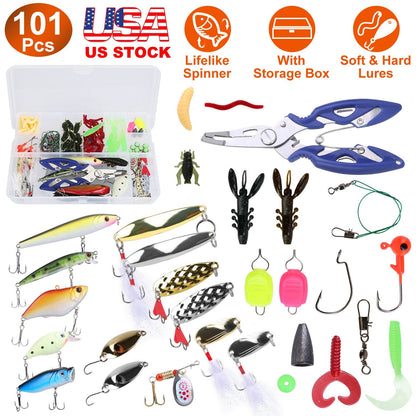 GBruno 101Pcs Fishing Lures Kit