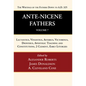 Ante-Nicene Fathers: Translations of the Writings of the Fathers Down to A.D. 325, Volume 7: Lactantius, Venantius, Asterius, Victorinus, Dionysius, A - Paperback
