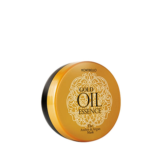Montibello Gold Oil Essence Amber&Argan Hair Mask - Nourishing, Moisturizing, 6.76 fl oz