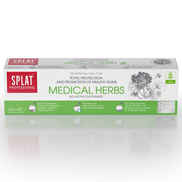 Splat Professional Medical Herbs Toothpaste 3.38 fl oz - Natural Herbal Oral Care for Healthy Gums and Teeth