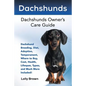 Dachshunds: Dachshund Breeding, Diet, Adoption, Temperament, Where to Buy, Cost, Health, Lifespan, Types, and Much More Included! - Paperback