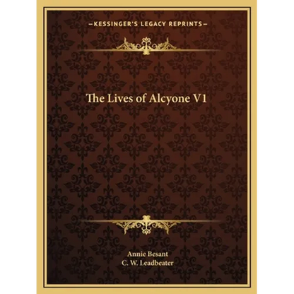 The Lives of Alcyone V1 - Paperback