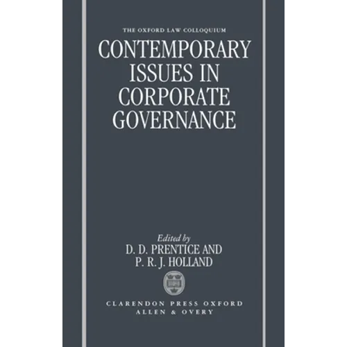 Contemporary Issues in Corporate Governance - Hardcover