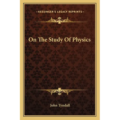 On The Study Of Physics - Paperback
