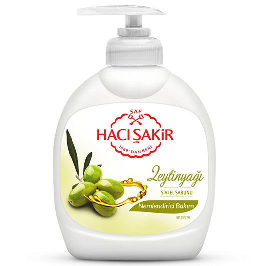 Hacı Şakir Olive Oil Liquid Hand Soap - Moisturizing, Natural, 10.14 fl oz