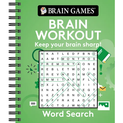 Brain Games - Brain Workout: Word Search - Spiral
