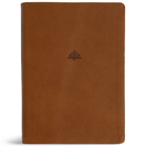 CSB Women's Study Bible, Saddle Brown Genuine Leather - Leather