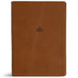 CSB Women's Study Bible, Saddle Brown Genuine Leather - Leather