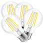 4 Pack - Dimmable LED Clear 60W Eq. A19