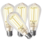 4 Pack - Dimmable Teardrop LED Vintage 60W Eq.