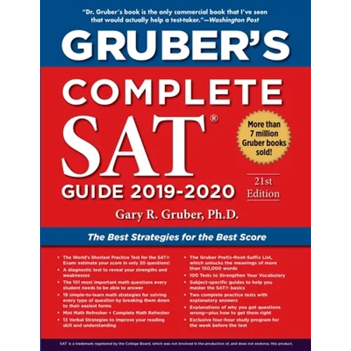 Gruber's Complete SAT Guide 2019-2020 - Paperback