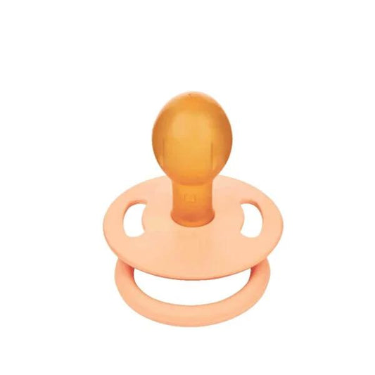 Wee Baby Natural Rubber Baby Pacifier - Orthodontic Soother for Infants, BPA-Free, Cherry Tip