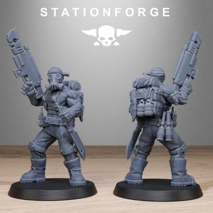 3D Printed GrimGuard Jungle Fighters by StationForge Miniatures