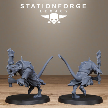 3D Printed Rotfang Melee Infantry by Stationforge Legacy Miniatures