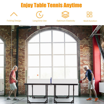 Multi-Use Foldable Midsize Removable Compact Ping-pong Table