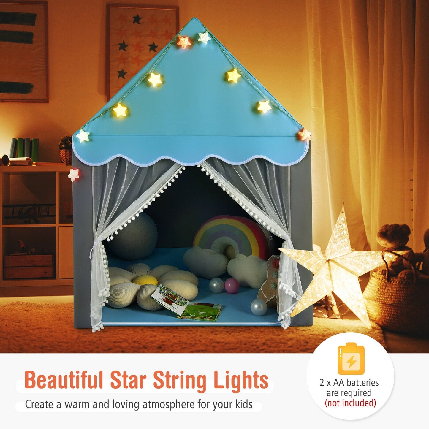 Kids Playhouse Tent with