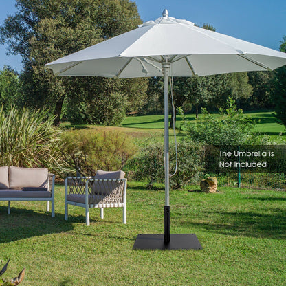 25 Inch Square Patio Umbrella Base 42 LBS Weighted