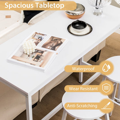 3 Piece Pub Table and Stools Kitchen Dining Set