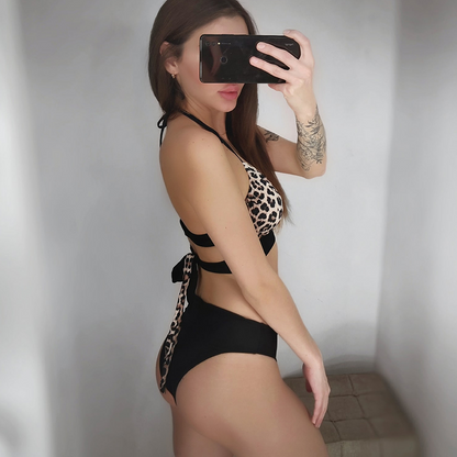 High-Waist O-Ring Bikini Set - STEVVEX