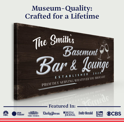 Basement Bar And Lounge Sign IV