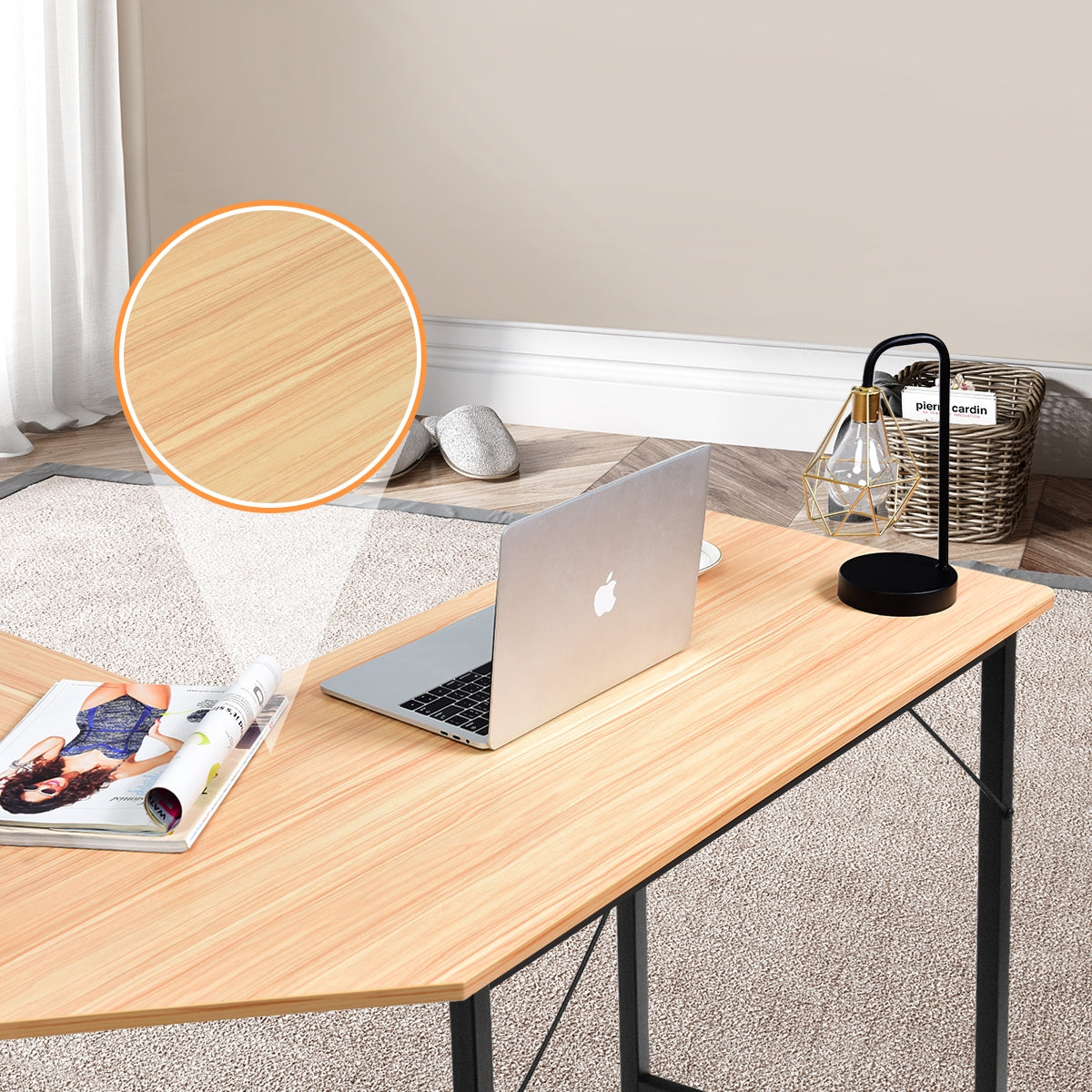 L Shaped Desk Corner Computer Desk PC Laptop Gaming Table Workstation