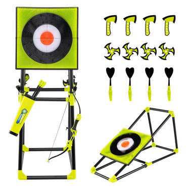 4 in 1 Throwing Target Set Kids Throwing Game with Bristle Target