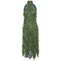 Fashion High Collar Hot Girl Hollow Backless High Waist Stitching Dress