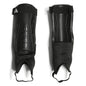 adidas Unisex-Adult Tiro Soft Ground Match Shin Guards Black/White/Iron Metallic Large