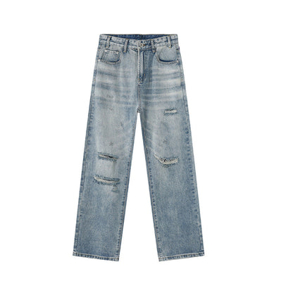 Distressed Wide Leg Jeans