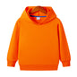 Customized Pure Cotton Hooded Blank Sweater For Middle And Small Children