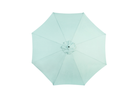 10ft Offset Hanging Market Patio Umbrella w-Easy Tilt Adjustment, Light Green
