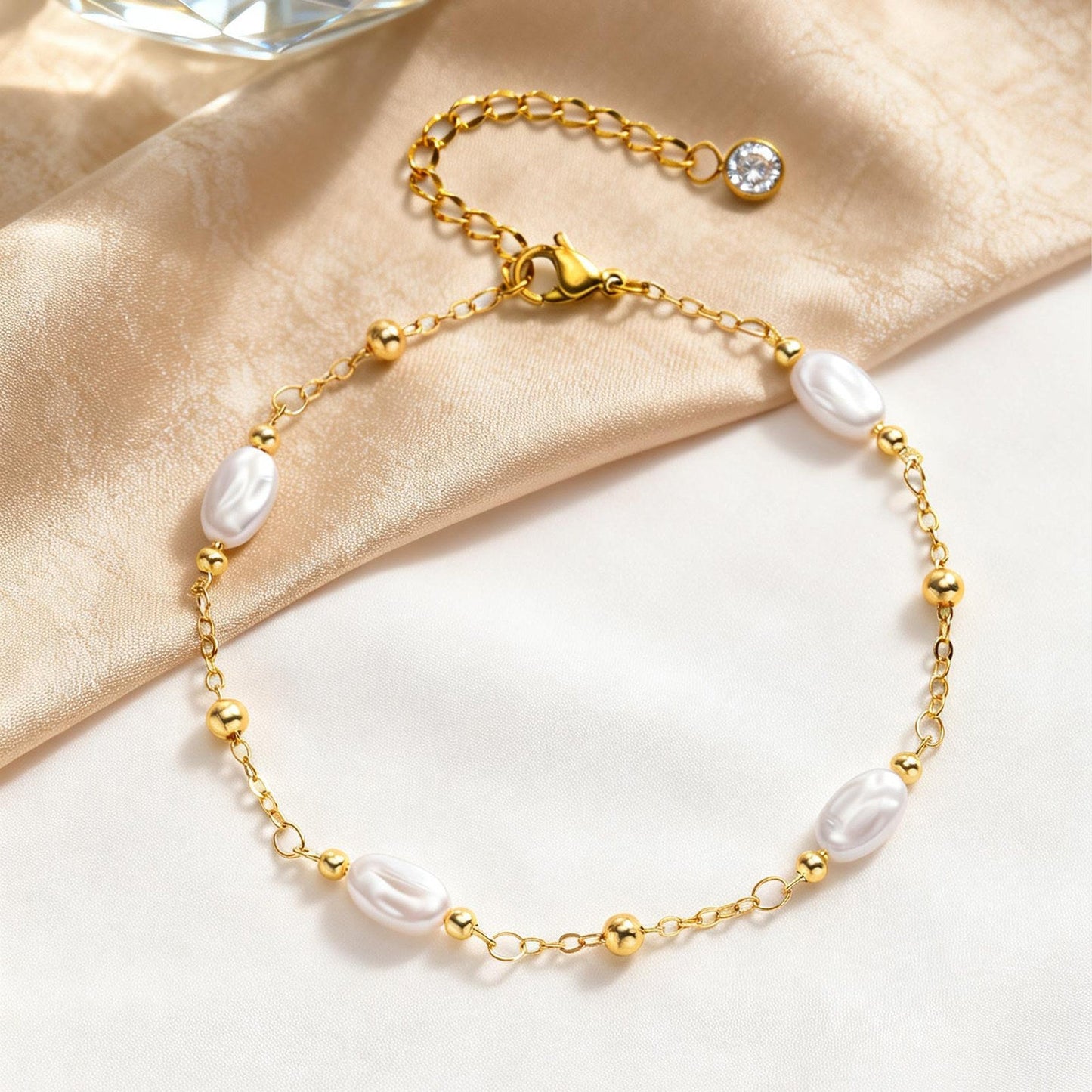 Pearl Chain Anklet Chic And Elegant For Women